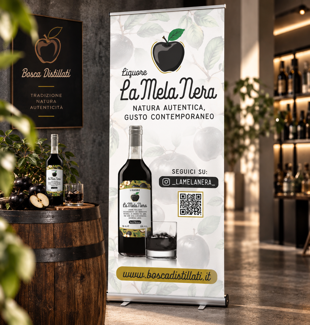 Roll-up coordinato per fiere ed esposizioni